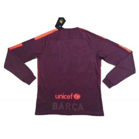 Jalkapallo Pelipaidat FC Barcelona 3 Paita 2017-2018 Pitkähihainen